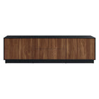 Modway Holden 63" TV Stand - Black Walnut-Sleek Plinth Base