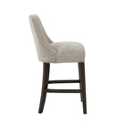 Manhattan Comfort Beever 18.9" Modern Chenille Upholstered Counter Stool - Taupe-Seat Height: 27.4 in