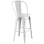 Modway Promenade Bar Side Stool - White-Stool Weight Capacity: 331 lb