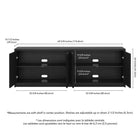 Hudson&Canal Renad TV Stand for TV's up to 78" - Black Grain-8