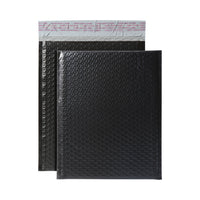 Quality Park Poly Bubble Mailers With Redi-Strip Peel Off Closure - 11" L x 8.25" W - Black - 8 Pack-You'll receive an 8 pack of 11" L x 8.25" W black bubble mailers with an easy peel off closure