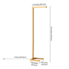 Hudson&Canal Malin 52" Tall Integrated LED Floor Lamp with Metal Shade - Brass-Clean with a soft, dry cloth and no harsh chemicals or abrasive cleaning materials