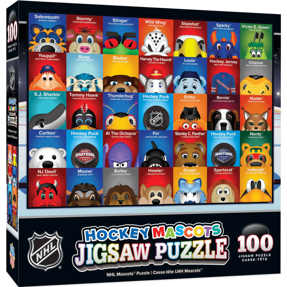 Masterpieces Puzzle Company NHL Mascots 100 Piece Jigsaw Puzzle
