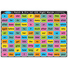 Ashley Productions Smart Poly Learning Mat - 12" x 17" - Double-Sided - Sight Words 1st & 2nd 100 - 6 Pack-Use with dry erase or water based markers and washable crayons