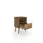 Manhattan Comfort Liberty 1.0 Nightstand, Rustic Brown (203AMC9)-Perfect for Storage or Display items.