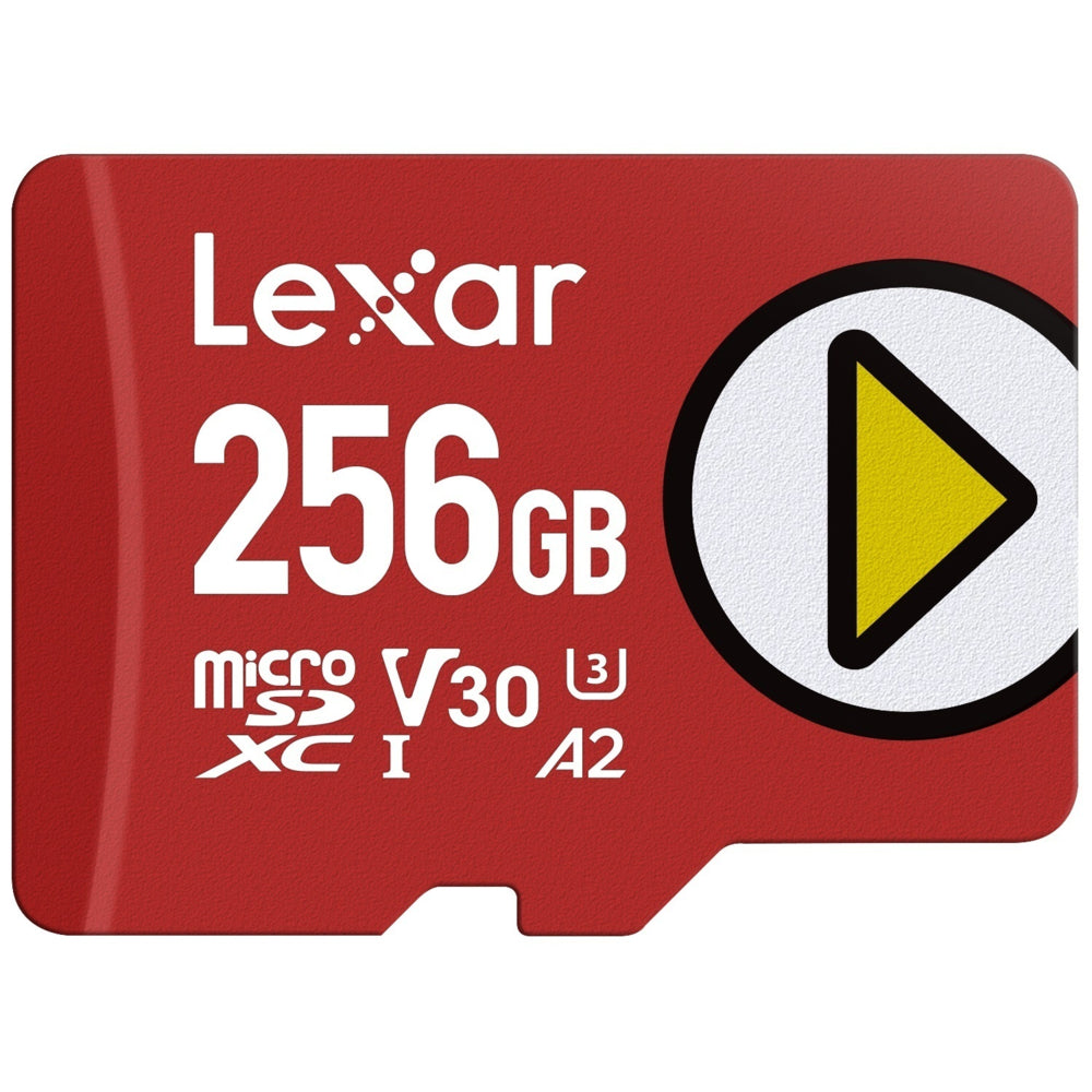 Lexar PLAY Speed Pump MicroSDXC Memory Card - 256GB - Red | staples.ca