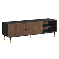 Modway Nexus 60" TV Stand - Black Walnut-Modern 60" TV Stand