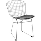 Nicer Furniture Bertoia Style Wire Side Chair - Black-Dining Chair
