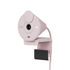 Logitech Brio 300 Full HD Webcam with Privacy Shutter & Noise Reduction Mic - Pink-Be Your Best Self on Every Video Call: Full HD 1080p webcam resolution provides natural image quality, so you look like the real you on all meeting apps