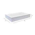 Eddie's Garment Box - 19X - 19" L x 12" W x 3" H - White - 50 Pack-19" x 12" x 3"