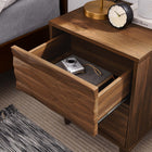 Modway Vespera 2-Drawer Nightstand - Walnut-Tapered Legs