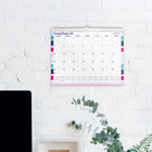 AT-A-GLANCE 2027 Carousel Stripes Monthly Wall Calendar - 11-7/8" H x 14-7/8" W - Bilingual-Improved paper resists ink bleed
