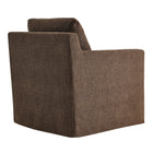 Modway Serene Fabric Slipcovered Swivel Armchair - Mocha-Non-Marking Floor Glides