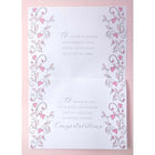 Rosedale Wedding Greeting Cards & Envelopes - 5-1/2" x 8" - Floral Heart - 12 Pack-Printed on premium uncoated paper
