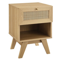 Modway Soma 1-Drawer Nightstand - Oak-Modern 1-Drawer Nightstand