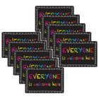 Ashley Productions Smart Poly Computer Mouse Pad - Everyone is Welcome Here - Chalk Loop - 10 Pack-Start your day on the right note with these stylish and functional accessories that feature inspiring quotes and positive sayings.