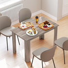 HOMCOM 47" Modern Dining Table with Wood Effect - Light Grey-Easy assembly required
