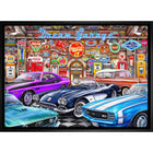 Dream Garage by Michel Fishel - Framed Canvas - 31" x 22"-High-quality art print professionally matted and framed