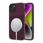 AXS PROTech Plus MagSafe Compatible Sleek Dual-layered Anti-Shock Case for Apple iPhone 15 - Sangria-Drop resistant up to 10 feet