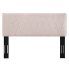 Modway Leila King/California King Headboard - Pink-Performance Velvet Upholstery