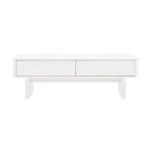 Manhattan Comfort Ella 47.2" Modern Coffee Table - White-Modern Coffee Table for Living Room Use