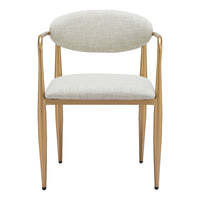 Zuo Zens Dining Chair - Quill Grey - Set of 2-Armrest support