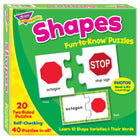 TREND Shapes Fun-to-Know Puzzles -Discover 10 basic shapes and match them to familiar everyday objects.