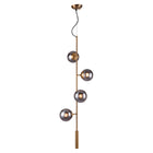 Zuo Zatara Ceiling Lamp - Brass-Designed for hardwired installation with standard mounting bracket and hardware included