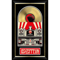 Led Zeppelin Mothership Music Cover with Gold Vinyl - Framed Print - 19" x 31"-Premium music memorabilia