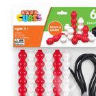 Junior Learning 60 Bead Cubes and Laces - Set of 61-Focuses on hands-on practice, making it ideal for activities in counting, sorting, and pattern recognition