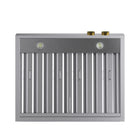 KUCHT KRH300-GL-C 30" 900 CFM Wall Mounted Range Hood with Digital Controls - Stainless Steel/Gold-8 in. round ducts vent for better ventilation performance and efficiency
