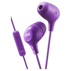 JVC HA-FX38M Marshmallow Inner-Ear Headphone, Mic/Remote, Violet-Inner-Ear Headphone