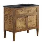 Modway Elysian 36" Wood Bathroom Vanity - Black/Brown-Modern Bathroom Vanity