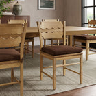 Modway Jax Fabric Dining Chair Seat Cushion - Cocoa-Zippered Removable Cover