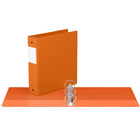 Davis Group Premium Economy Binder - Round Ring - 2" - Orange - 6 Pack-2"