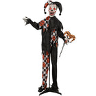 Outsunny 72" Life-Size Animated Clown Halloween Decoration-Life-sized 72" (183 cm), realistic clown design adds a spooky focal point to your decor 