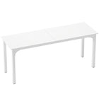 HOMCOM 70.9" Large Computer Desk - White-Industrial style and white surface enhance room aesthetics