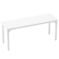 HOMCOM 70.9" Large Computer Desk - White-Industrial style and white surface enhance room aesthetics