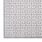 Modway Freydis Greek Key Area Rug - 5 ft W x 8 ft L - White/Light Grey-Gripping Jute Fabric Underside