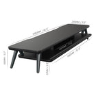 FITUEYES Fenge Dual Monitor Stand - Black-Comes with 4 rubber pads that make the computer monitor stand more stable, and the desktop remains scratch-free, even at high temperatures or under squeezing. The metal foot will not be out of shape and it will not wobble and sag or crack over time