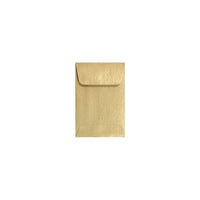 LUX #1 Coin Envelopes - 2-1/4" x 3-1/2" - Blonde Metallic - 500 Pack-Use these envelopes to send flat, bulky items or multiple small items such as coins, jewelry, stamps, catalogs and jumbo cards