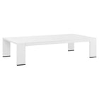 Modway Tahoe Outdoor Patio Powder-Coated Aluminum Coffee Table - White-Outdoor Patio Coffee Table