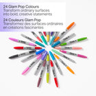Sharpie Permanent Markers - Fine Point - Assorted Colours - 24 Pack-The colours feature eye-catching, bright shades of each hue for vibrant marks