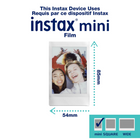 FUJIFILM instax mini 99 Analog Instant Camera - Silver-Rechargable battery