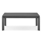 Modway Riverside Aluminum Outdoor Patio Coffee Table - Grey-Scratch-Resistant Cement Table Top