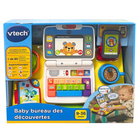VTech Little CEO Learning Desk - French-Intended for ages 9-36 months; requires 3 AA batteries; batteries included for demo purposes only; new batteries recommended for regular use