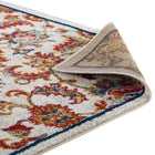 Modway Entourage Azami Distressed Vintage Floral Lattice Area Rug - 5 ft W x 8 ft L - Ivory Blue Orange Yellow Red-8