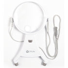 OttLite 4" Hands-Free LED Magnifier - White-Adjustable cord and no-slip rubberized feet keep magnifier in place