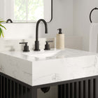 Modway Gridiron 24" Bathroom Vanity - White/Black-Metal Construction