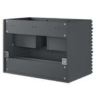 Modway Render 30" Wall-Mount Bathroom Vanity Cabinet - Grey-8